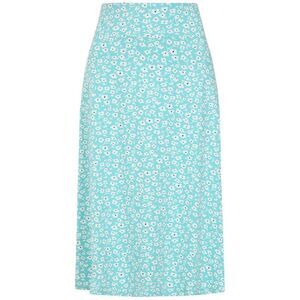 Lazy Jacks Womens/Ladies Buttercups Jersey Midi Skirt / Blue/White